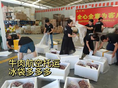  夏季高温冷链牛肉航空托运
